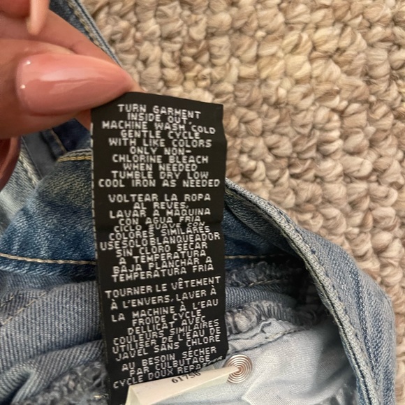 1822 Blue Jeans w/ cuff Sz 14 - Picture 5 of 5